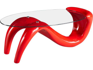 Tavolino "Maya"- 125 x 64 x 48,5 cm- Rosso