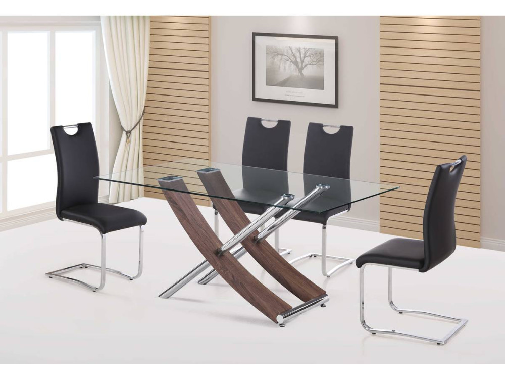 Tavolo da pranzo "Diva" - 160 x 90 x 76 cm - Color quercia, laccato