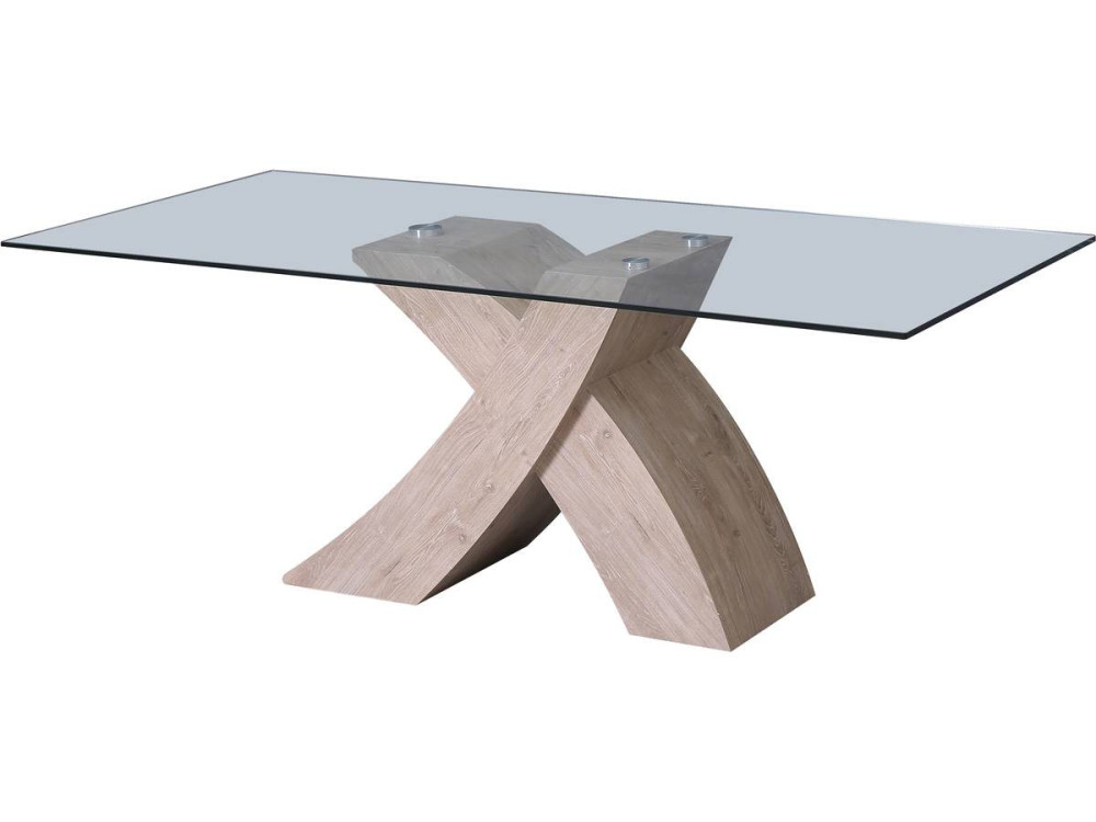 Tavolo da pranzo "Mona" 200 x 90 x 74 cm - Rovere