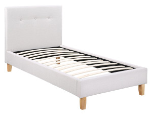 Letto "Elisa-90 x190 cm -Grigio chiaro