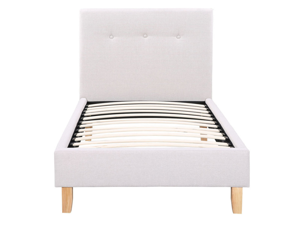 Letto "Elisa-90 x190 cm -Grigio chiaro