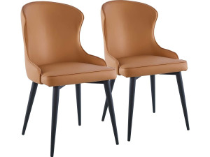Set di 2 sedie "Tina" - Marrone