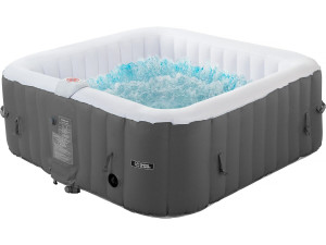 Spa gonfiabile "RIVIERA" in PVC - 4 posti - Grigio/bianco