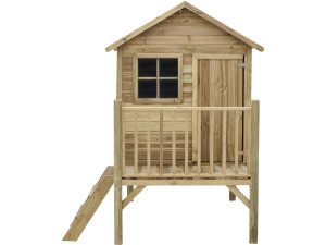 Casa di legno con uno scivolo Tomek. 2