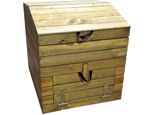 Compostiera in legno 500L "Douglas" 80 x 80 x 85 cm
