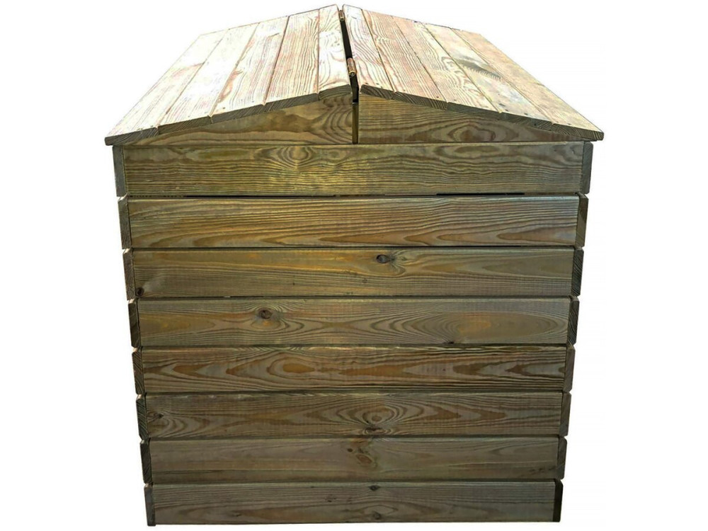 Compostiera in legno 500L "Douglas" 80 x 80 x 85 cm