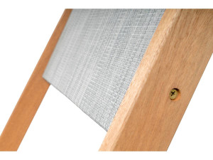 Sedia pieghevole in legno esotico "Seoul" -Acero -Grigio- Set di 2 2