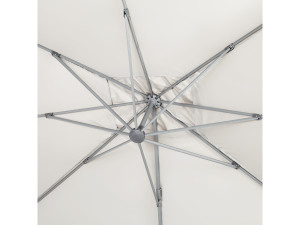 Ombrellone decentrato in alluminio SUN 4 - Rettangolare - 3 x 4 m - Ecru - Piastrelle incluse 2