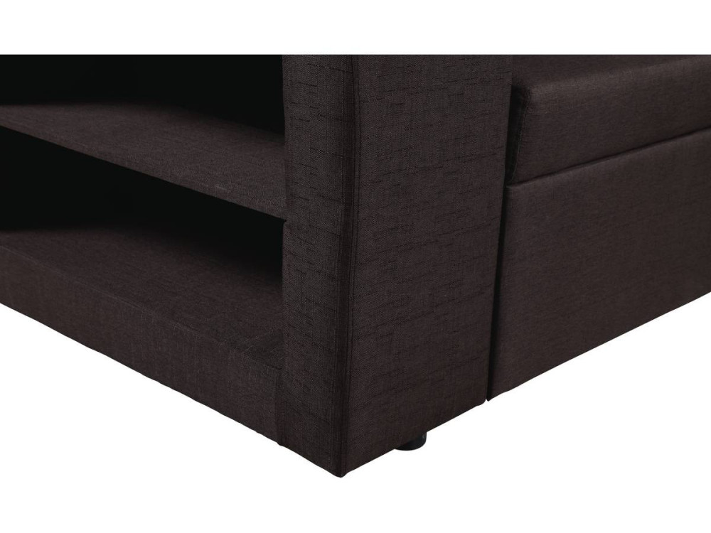 Divano ad angolo "Axel" trasformabile / reversibile - 3 posti - Marrone
