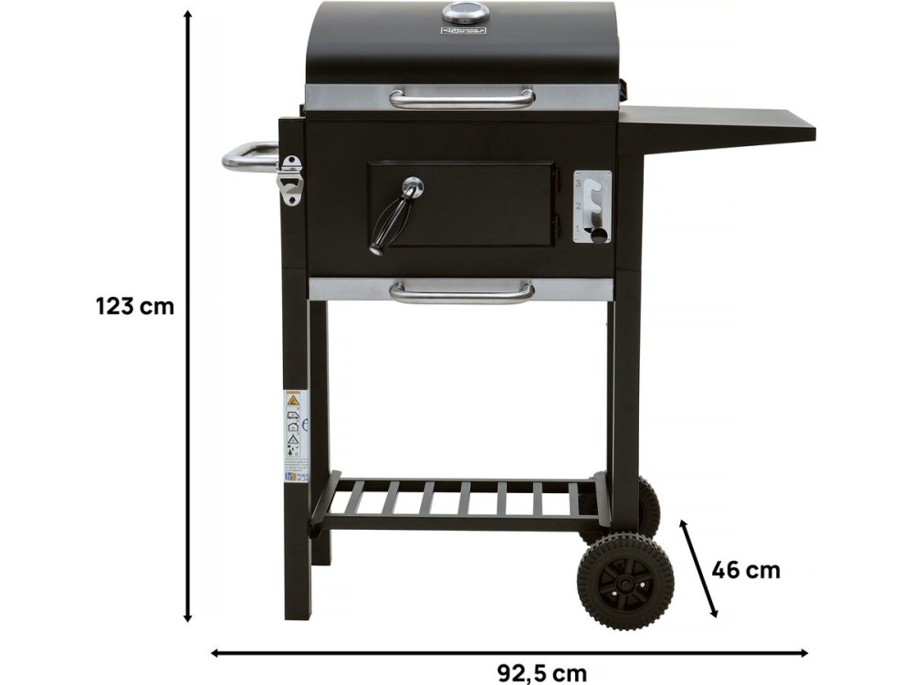 Barbecue charbon de bois "Vicomte" - 92.5 x 46 x 123 cm