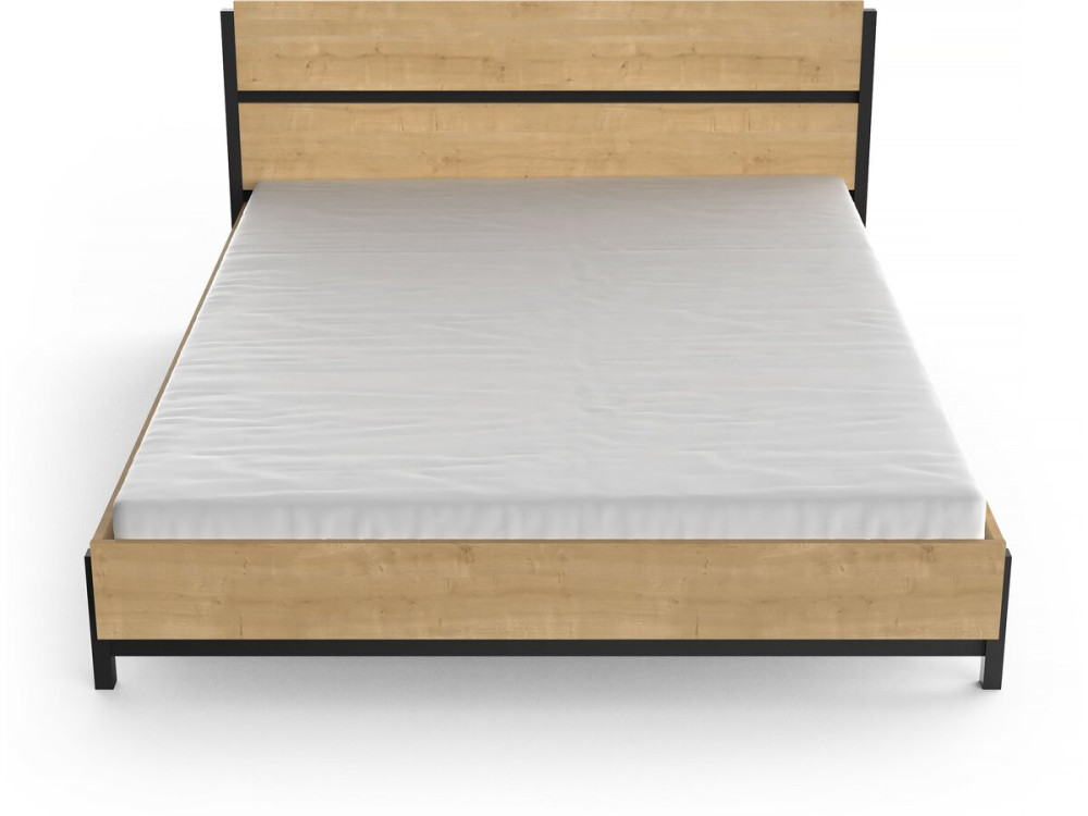 Letto matrimoniale "Craft" - Legno - 160 x 200 cm - Marrone