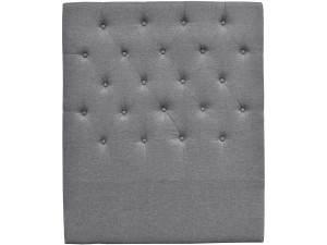 Testiera del letto imbottita " DÉCO"  - 99 cm - Grigio chiaro -  in tessuto