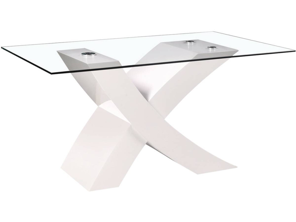 Tavolo da pranzo  "Mona" - 150 x 90 x 75 cm - Bianco