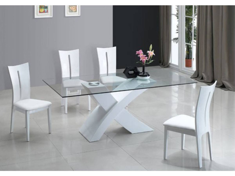 Tavolo da pranzo  "Mona" - 150 x 90 x 75 cm - Bianco