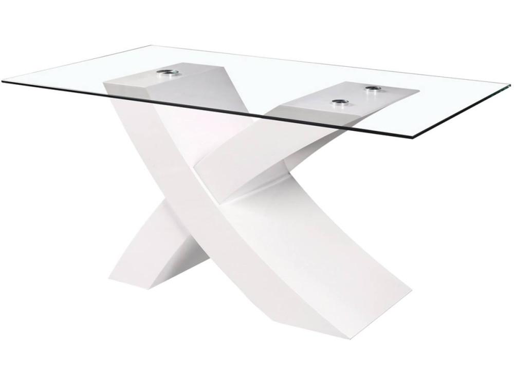 Tavolo da pranzo  "Mona" - 150 x 90 x 75 cm - Bianco