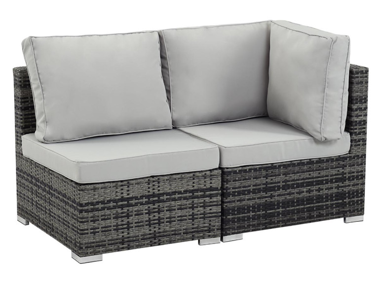 Salotto da giardino Meridian 2 pezzi Ibiza - Florida - Grigio