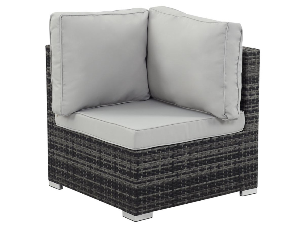 Salotto da giardino Meridian 2 pezzi Ibiza - Florida - Grigio