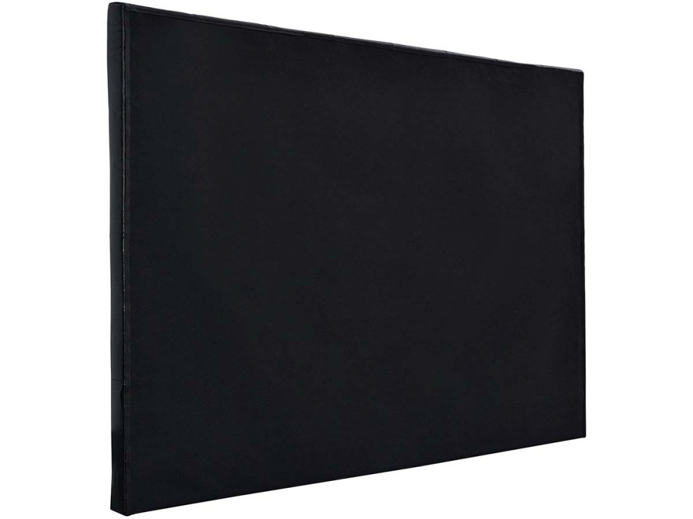 Testiera del letto imbottita 189 cm "Déco" in PVC-Nero
