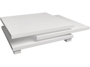 Tavolino "Elena" - 80 x 80 x 32 cm - Bianco