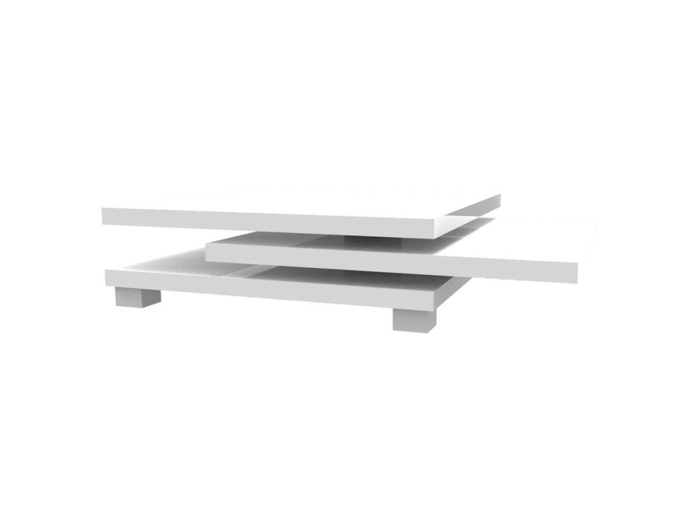 Tavolino "Elena" - 80 x 80 x 32 cm - Bianco