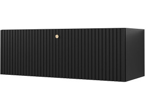 Mobile TV a parete "Waldi Riflo" - 100 x 34 x 40 cm - Nero