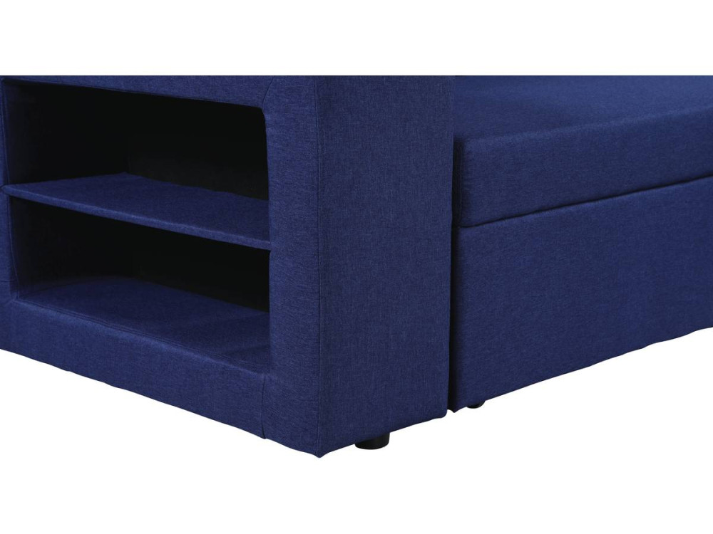 Divano ad angolo "Axel" trasformabile / reversibile - 3 posti - Blu