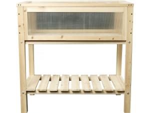Orto in cassetta quadrata in legno con piedi "rose" - 78 x 40 x 79,5 cm