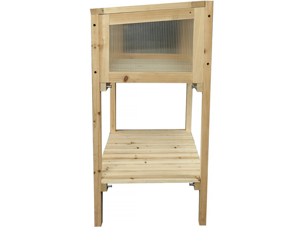 Orto in cassetta quadrata in legno con piedi "rose" - 78 x 40 x 79,5 cm