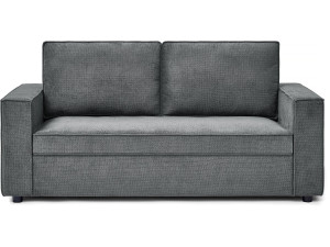 Divano trasformabile in tessuto "Clara" express - 185 x 90 x 88 cm - Grigio