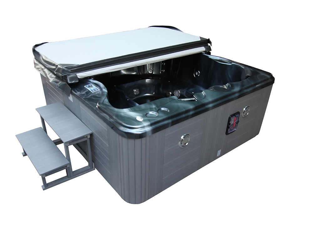 Spa "Cuba" 6 posti - Vasca grigia - Sistema Balboa + Bluetooth integrato - 220x210x80cm