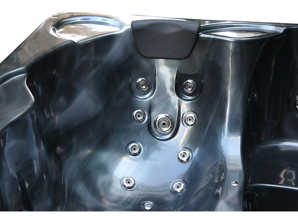 Spa "Cuba" 6 posti - Vasca grigia - Sistema Balboa + Bluetooth integrato - 220x210x80cm