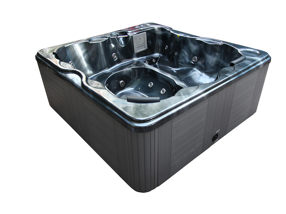 Spa "Cuba" 6 posti - Vasca grigia - Sistema Balboa + Bluetooth integrato - 220x210x80cm
