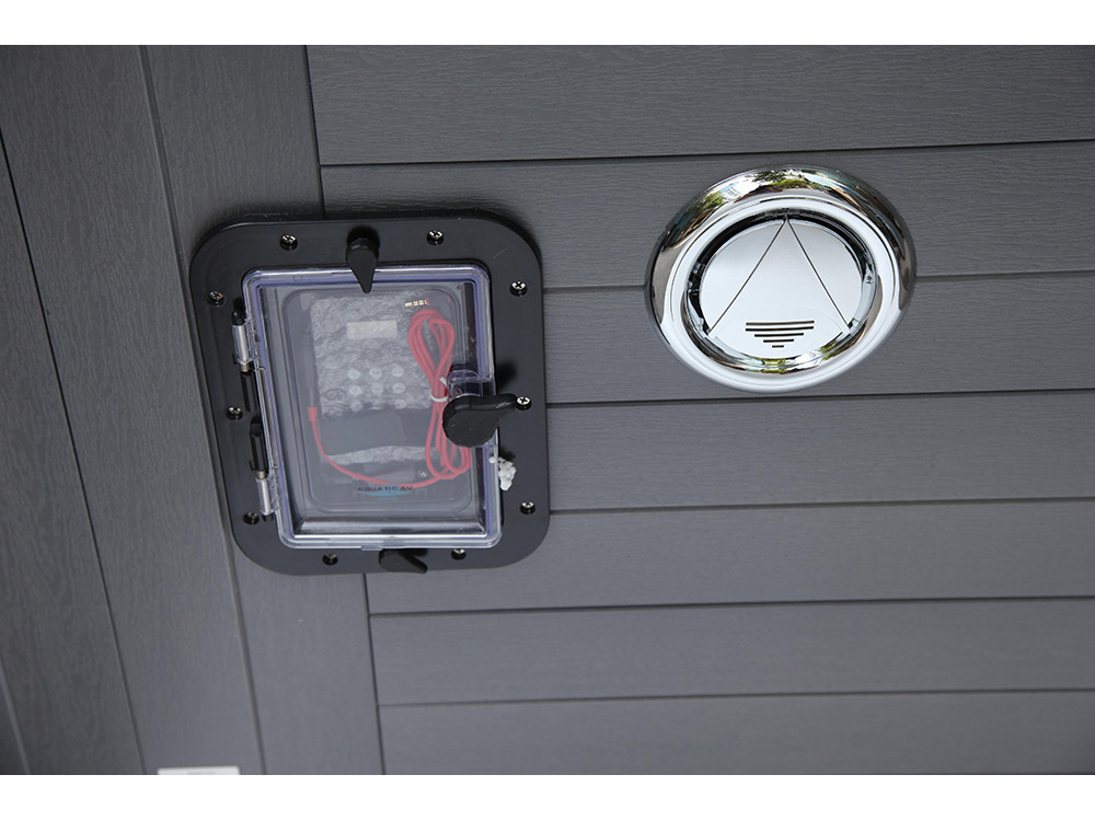 Spa "Cuba" 6 posti - Vasca grigia - Sistema Balboa + Bluetooth integrato - 220x210x80cm
