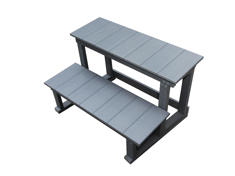 Spa "Cuba" 6 posti - Vasca grigia - Sistema Balboa + Bluetooth integrato - 220x210x80cm