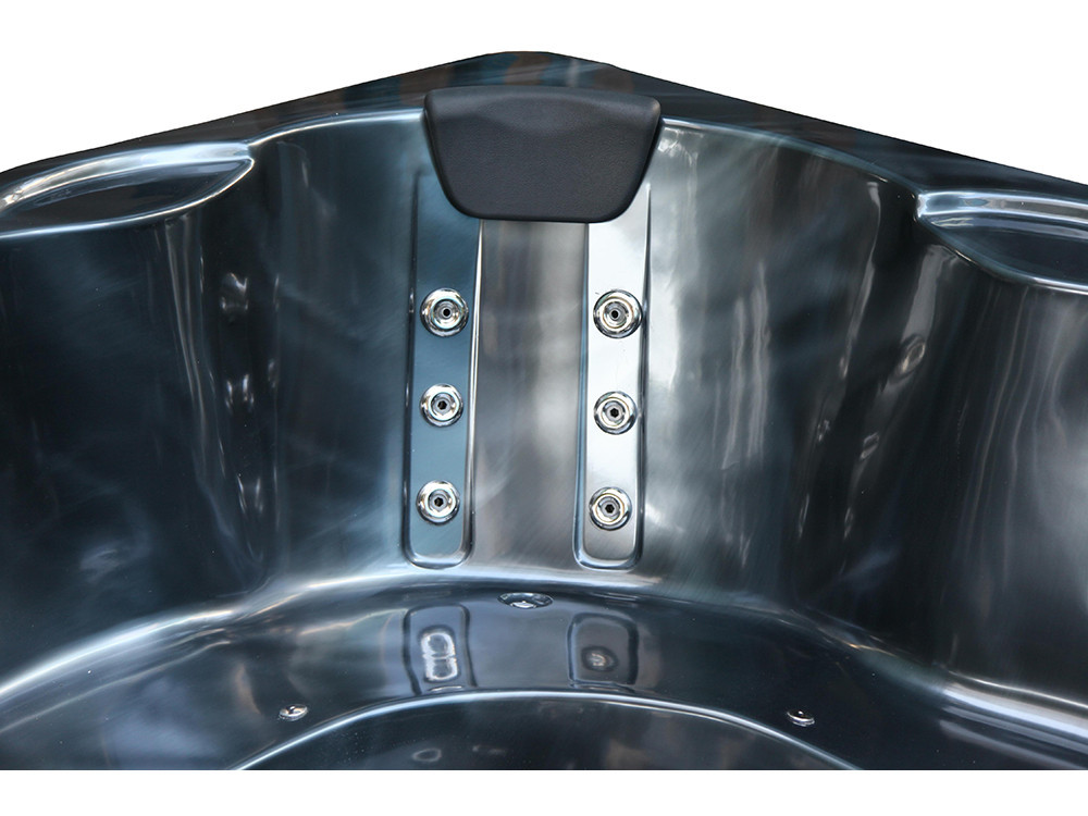Spa "Cuba" 6 posti - Vasca grigia - Sistema Balboa + Bluetooth integrato - 220x210x80cm