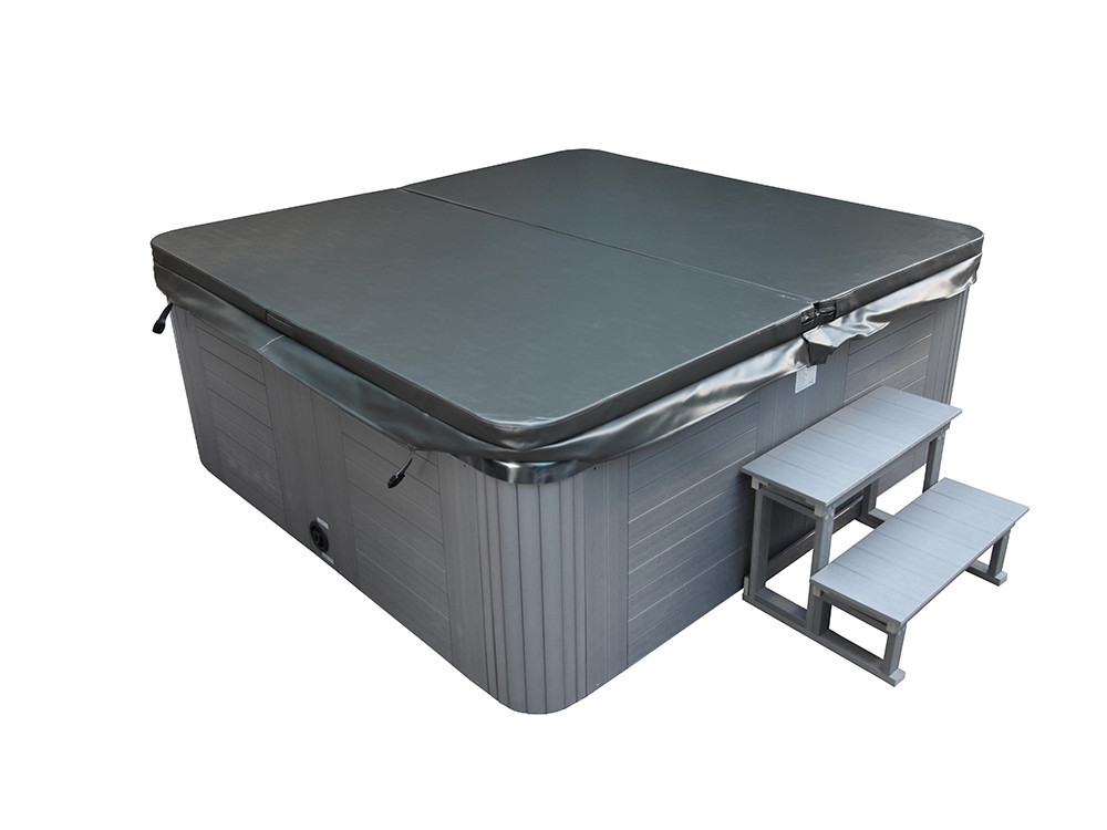 Spa "Cuba" 6 posti - Vasca grigia - Sistema Balboa + Bluetooth integrato - 220x210x80cm