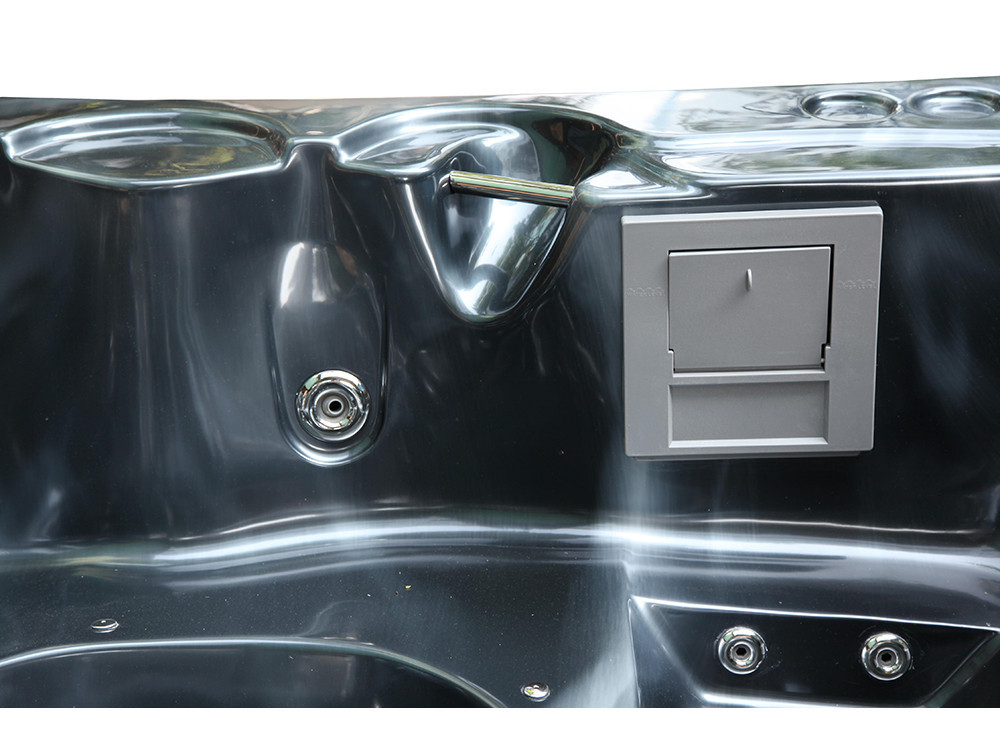 Spa "Cuba" 6 posti - Vasca grigia - Sistema Balboa + Bluetooth integrato - 220x210x80cm