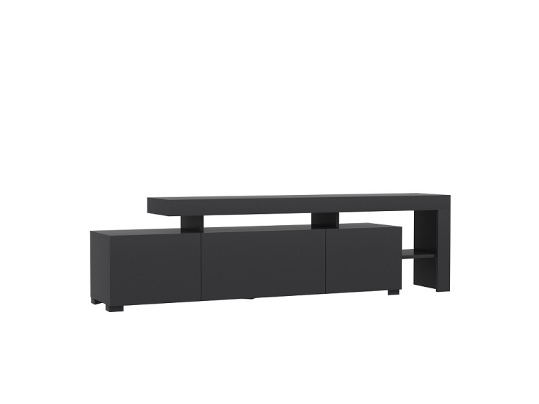 Porta TV in legno "Beliz" - 192 x 37 x 53 cm - Antracite