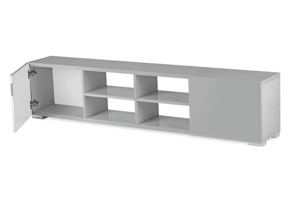 Mobile TV ALICIA - 185 x 30 x 42,5 cm - Grigio laccato