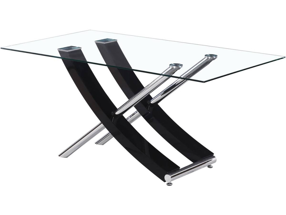 Tavolo da pranzo "Diva" - 160 x 90 x 76 cm - Nero, laccato