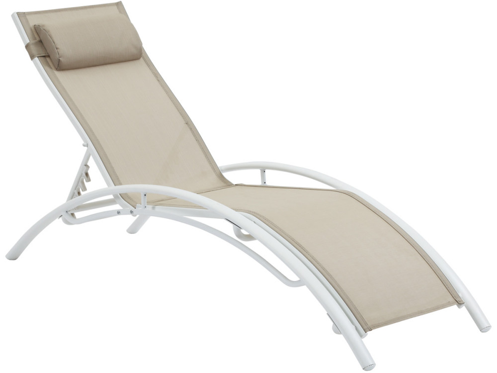 2 lettini in alluminio Beauty - PHOENIX - Beige - set di 2