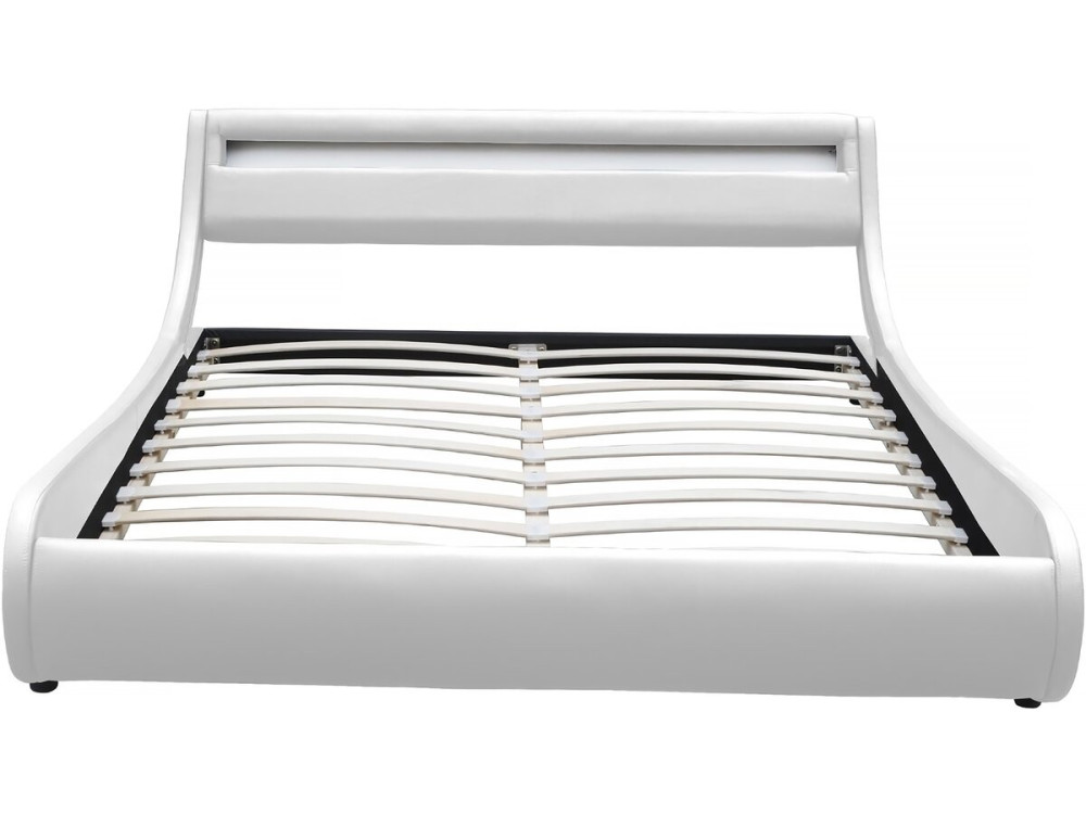 Letto LED "Natacha" - 180 x 200 cm - Bianco