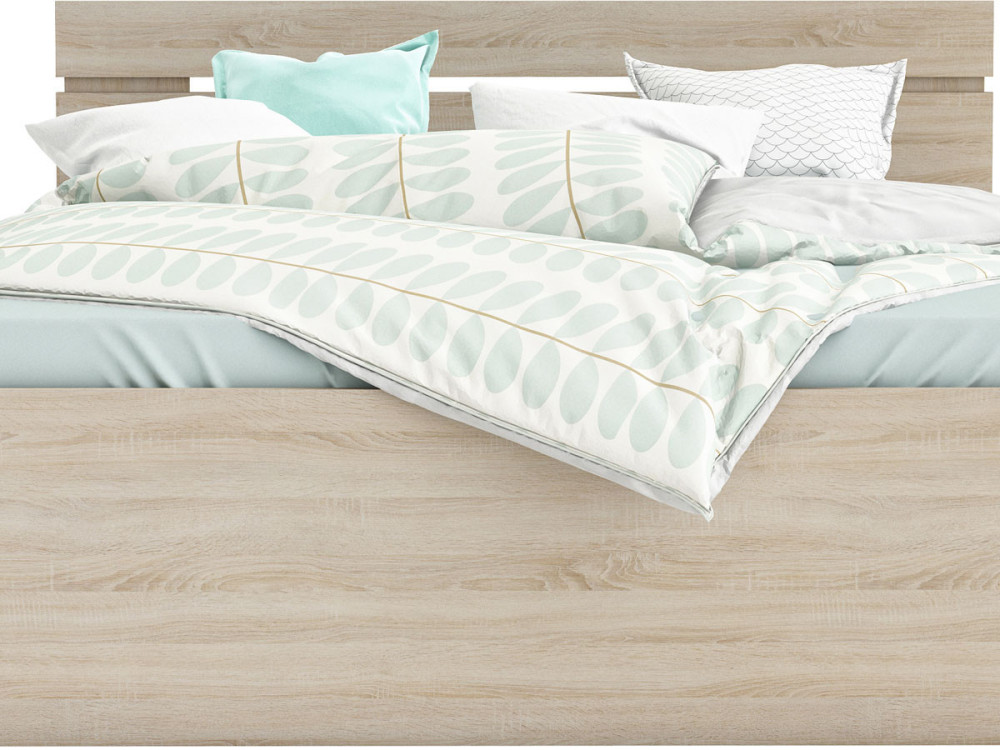 Letto "Michigan" - 160 x 200 cm -  rovere spazzolato