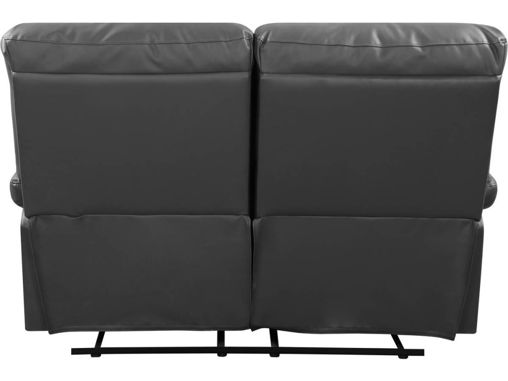 Divano relax "Lincoln" - 147 x 89 x 103 cm - 2 posti - Grigio