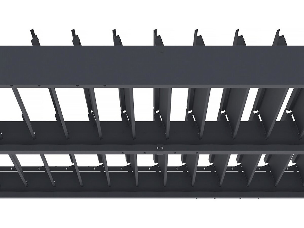 Pergola bioclimatica con LED in alluminio "Windsor" 3 x 3 - Grigio