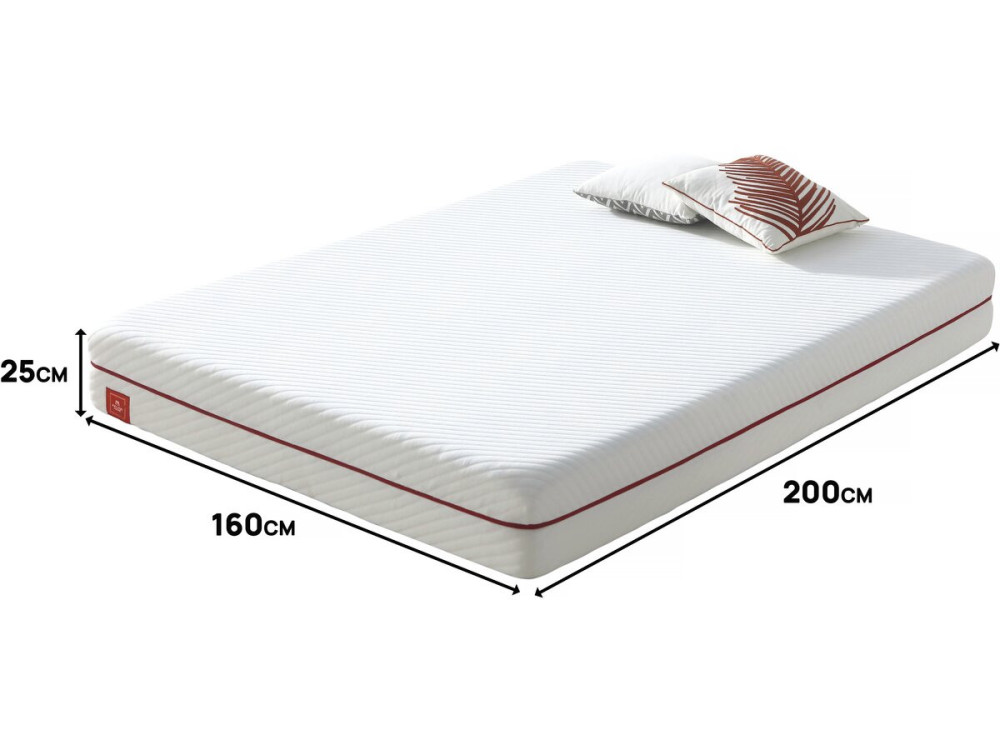 Materasso in memory foam “Sana” – 160 x 200 cm