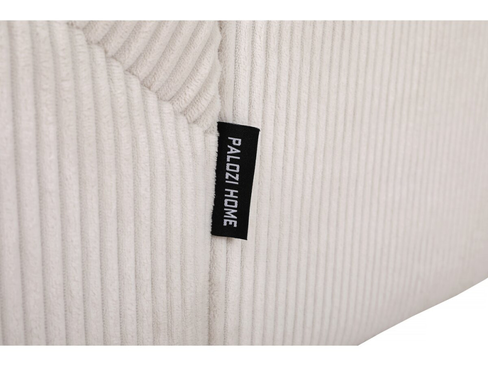 Divano angolare in velluto a coste “Montaigne S” - 3 posti - Beige