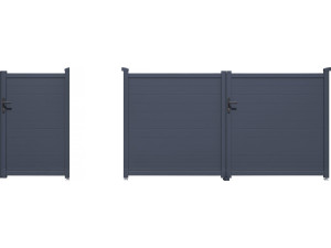 Pacchetto cancello + wicket “Marc” – Grigio