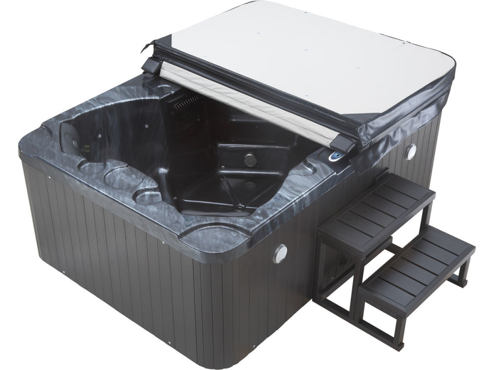 LED Spa "Haïti" 4 posti - 210 x 152 x 78 cm - Grigio