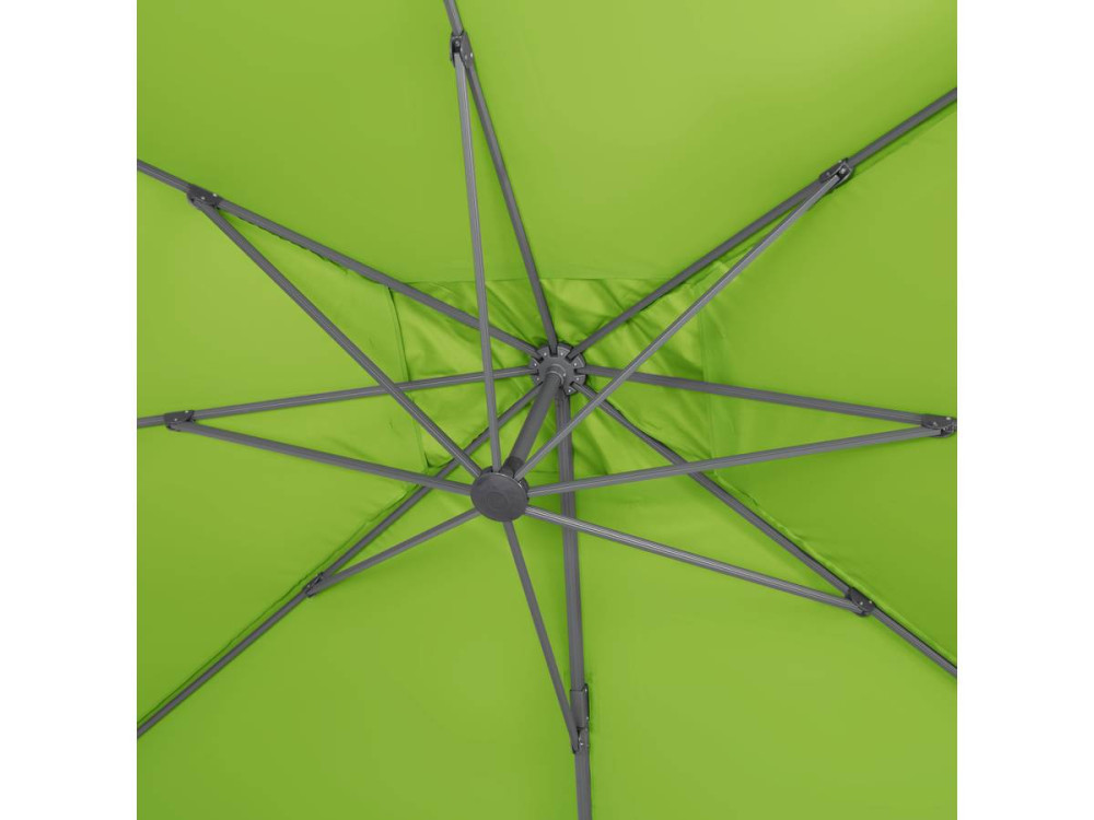 Ombrellone da giardino  decentrato da giardino Alu "Sun 4" - Rettangolo - 3 x 4 m - Verde + Copertura protettiva
